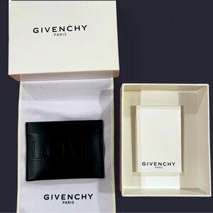 Authentic Givenchy Black Leather Card Wallet